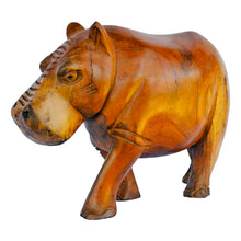 Load image into Gallery viewer, Hippo Wood Carving Figurine
