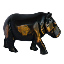 Load image into Gallery viewer, Hippo Wood Carving Figurine
