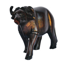 Load image into Gallery viewer, Buffalo Wood Carving - Hand Carved Figurine

