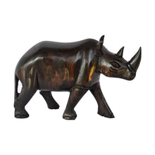 Load image into Gallery viewer, Rhino Wood Carving Figurine
